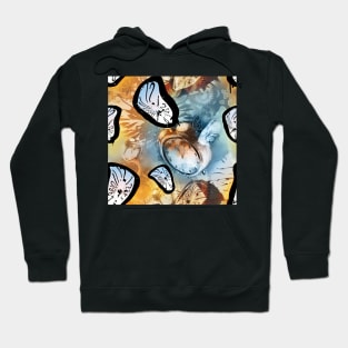 Time Flies surreal melting clocks Hoodie